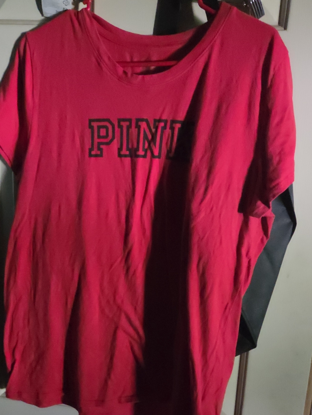 Victoria's Secret PINK Red Short Sleeve Tee